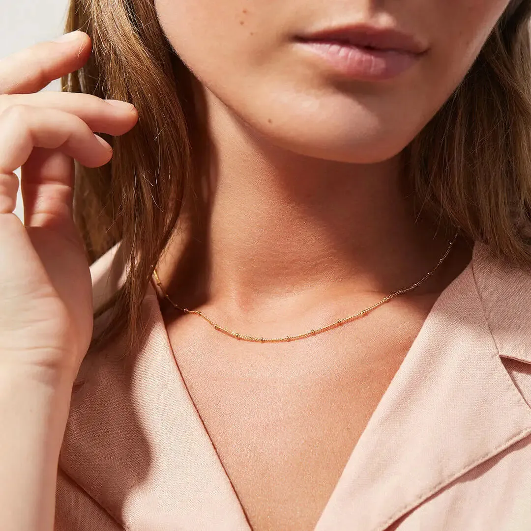 VAIGE Stainless Steel Geometric Chain Necklace - Classic Waterproof Jewelry for Autumn and Winter