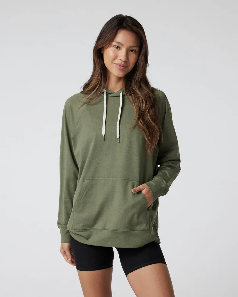 Vuori Halo Oversized Hoodie - DARK METAL HEATHER