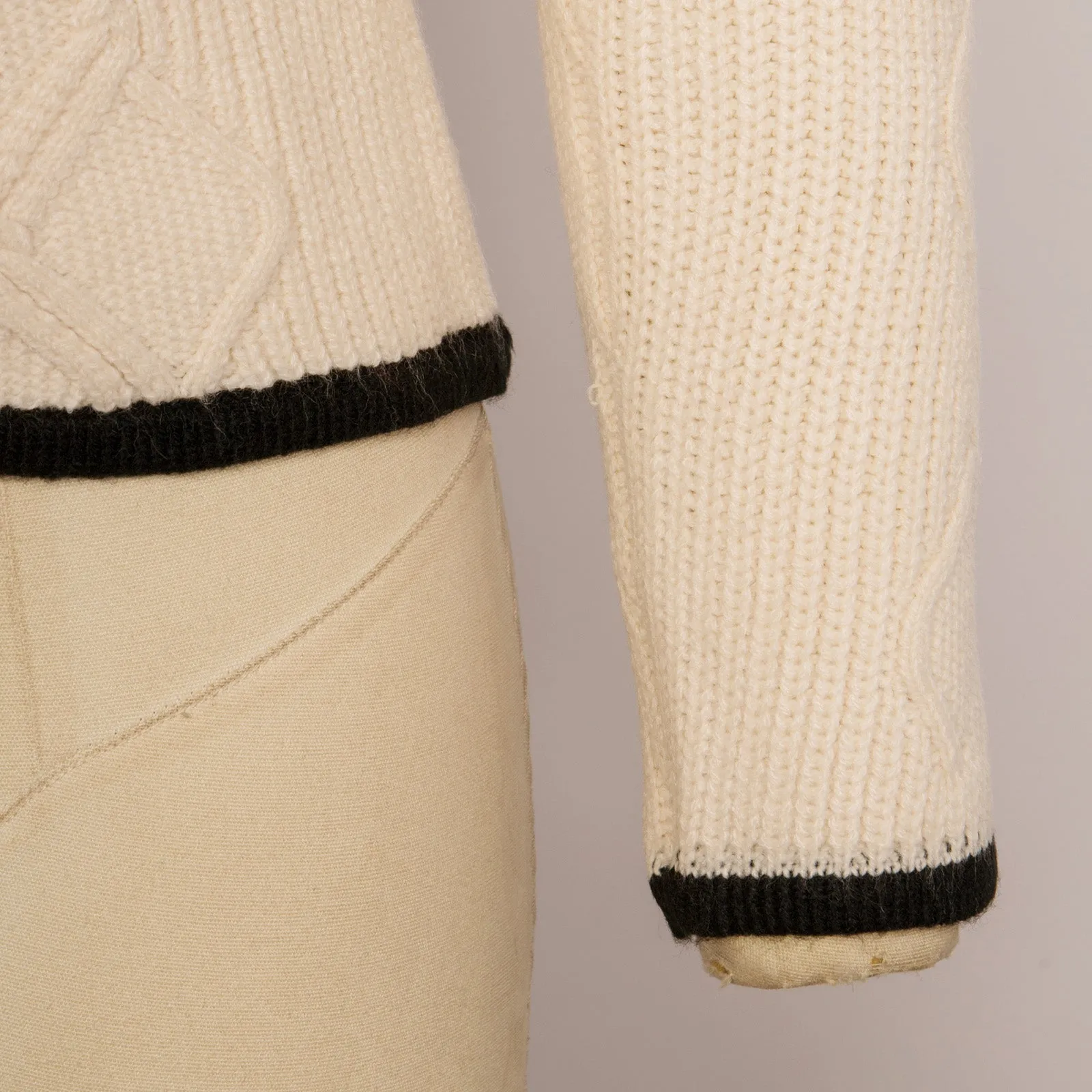 Women Contrast Color Cardigan Long Sleeve V-Neck Button-up Sweater